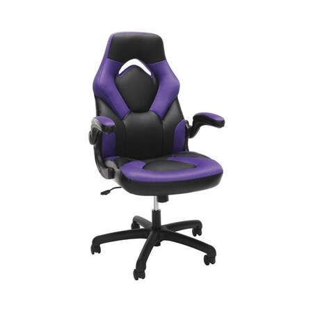 Ofm OFM ESS-3085-PUR Racing Style Bonded Leather Gaming Chair; Purple ESS-3085-PUR